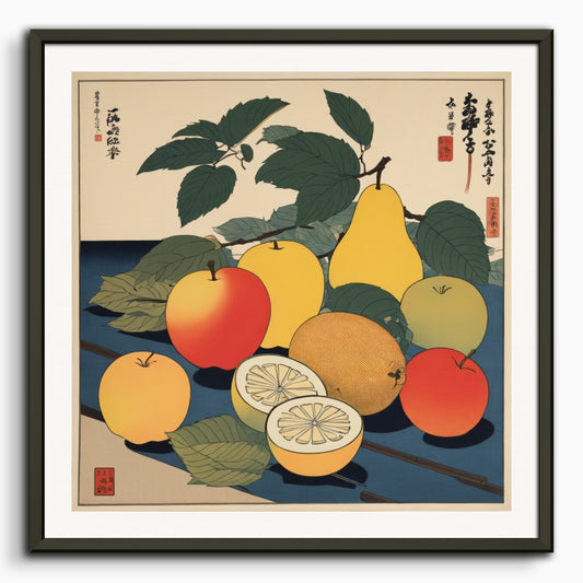 Poster: Ukiyo-e, Fruits