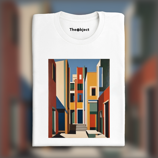 T-Shirt - Abstraction géométrique moderne, Arc-en-ciel - 2694528195