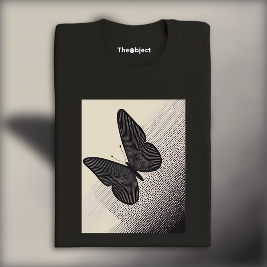 T-Shirt - Points demie-teintes, Papillon - 1595048579