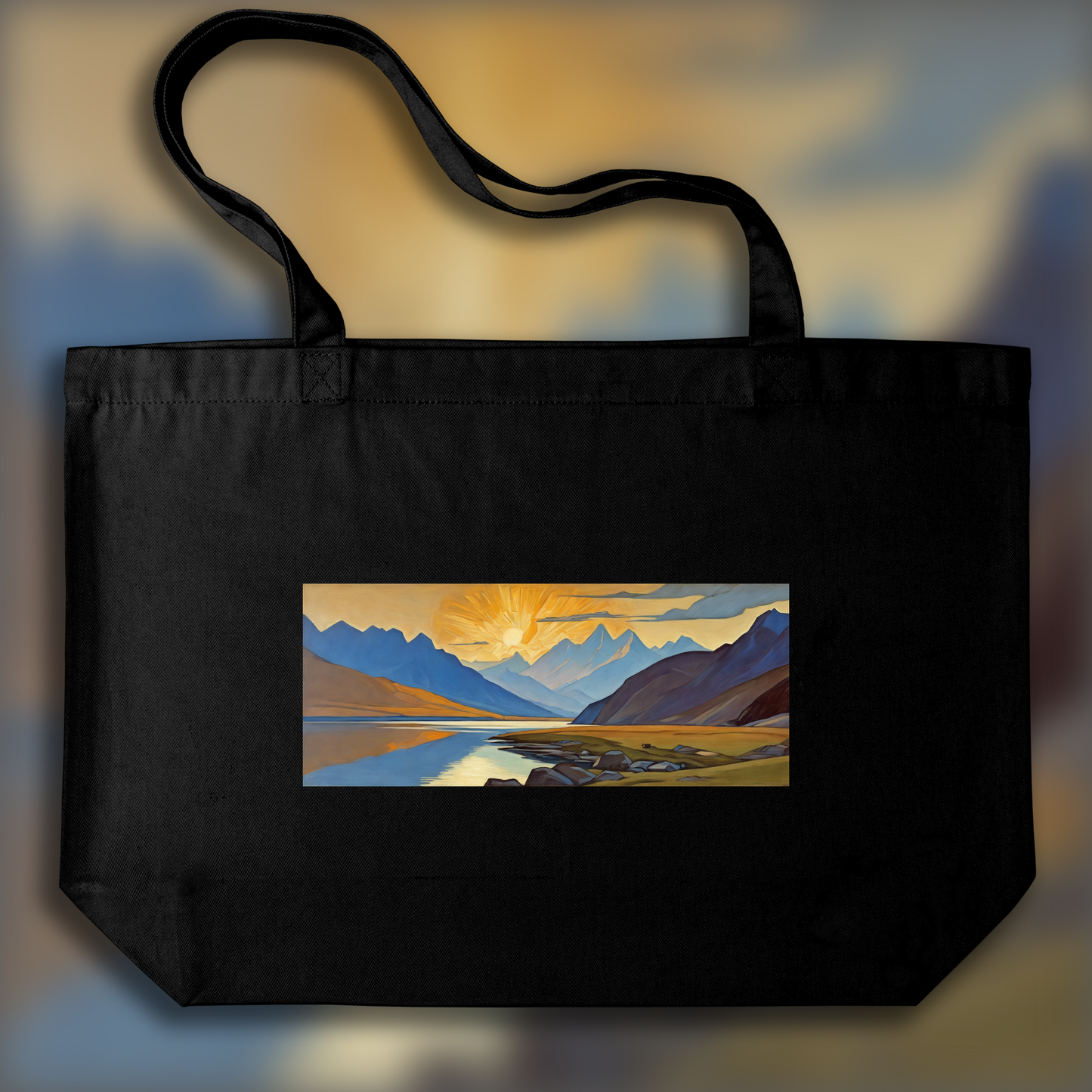 Tote bag IA - Nicolas Roerich, Paysage - 2732683534