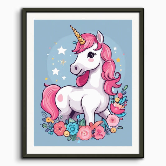 Poster: , A baby cute unicorn