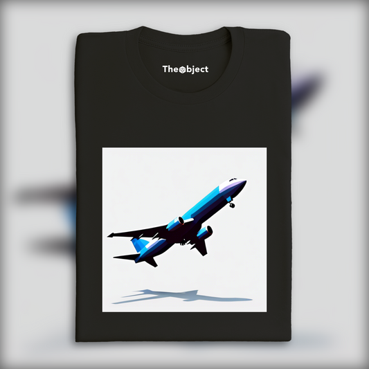 T-Shirt IA - Low polygon, Avion - 1638599734