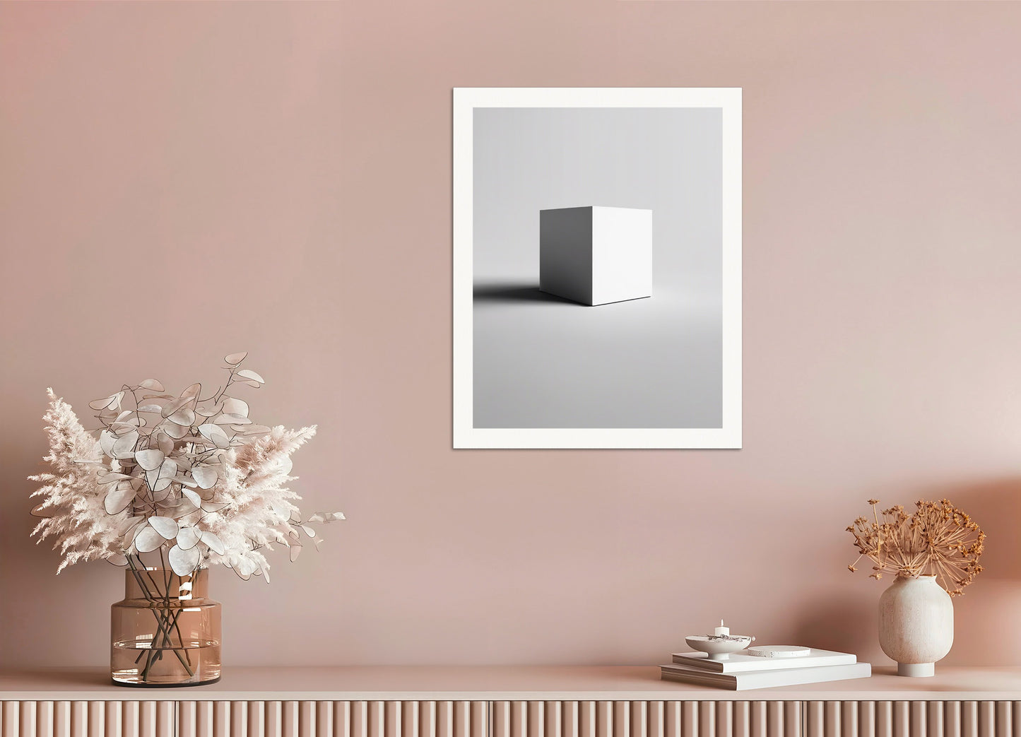 Poster: Minimalism art, Cube