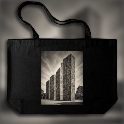 Tote bag large - Paul Klee, Brutalist architecture, city - 1955875456