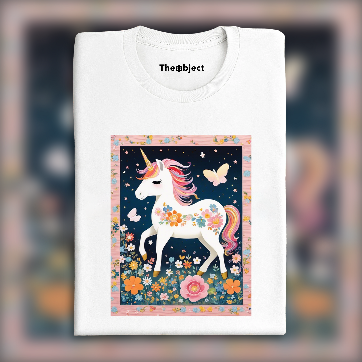 T-Shirt IA - Superflat japonais, Licorne bébé mignonne - 3915002754