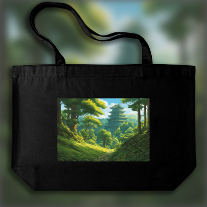 Tote bag ample - Studio Ghibli, Fôret - 4095437608