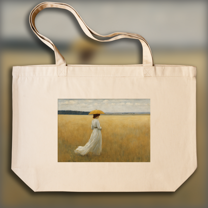 Tote bag ample - Fernand Khnopff, A women in a field - 277507836