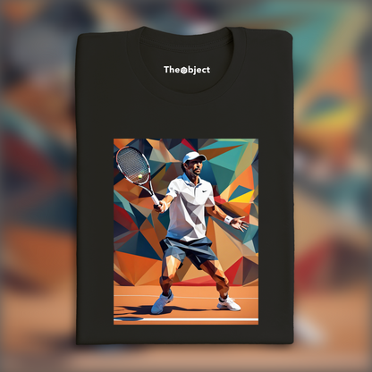 T-Shirt IA - Low polygon, Joueur de Tennis - 128082634