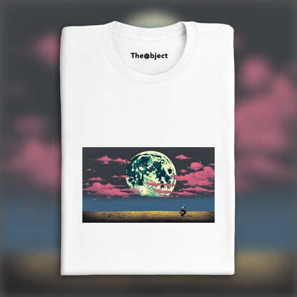 T-Shirt IA - Bansky, Lune et nuages - 150046042