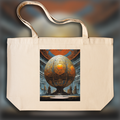 Tote bag large - Métal hurlant (comic), Egg - 2556478454