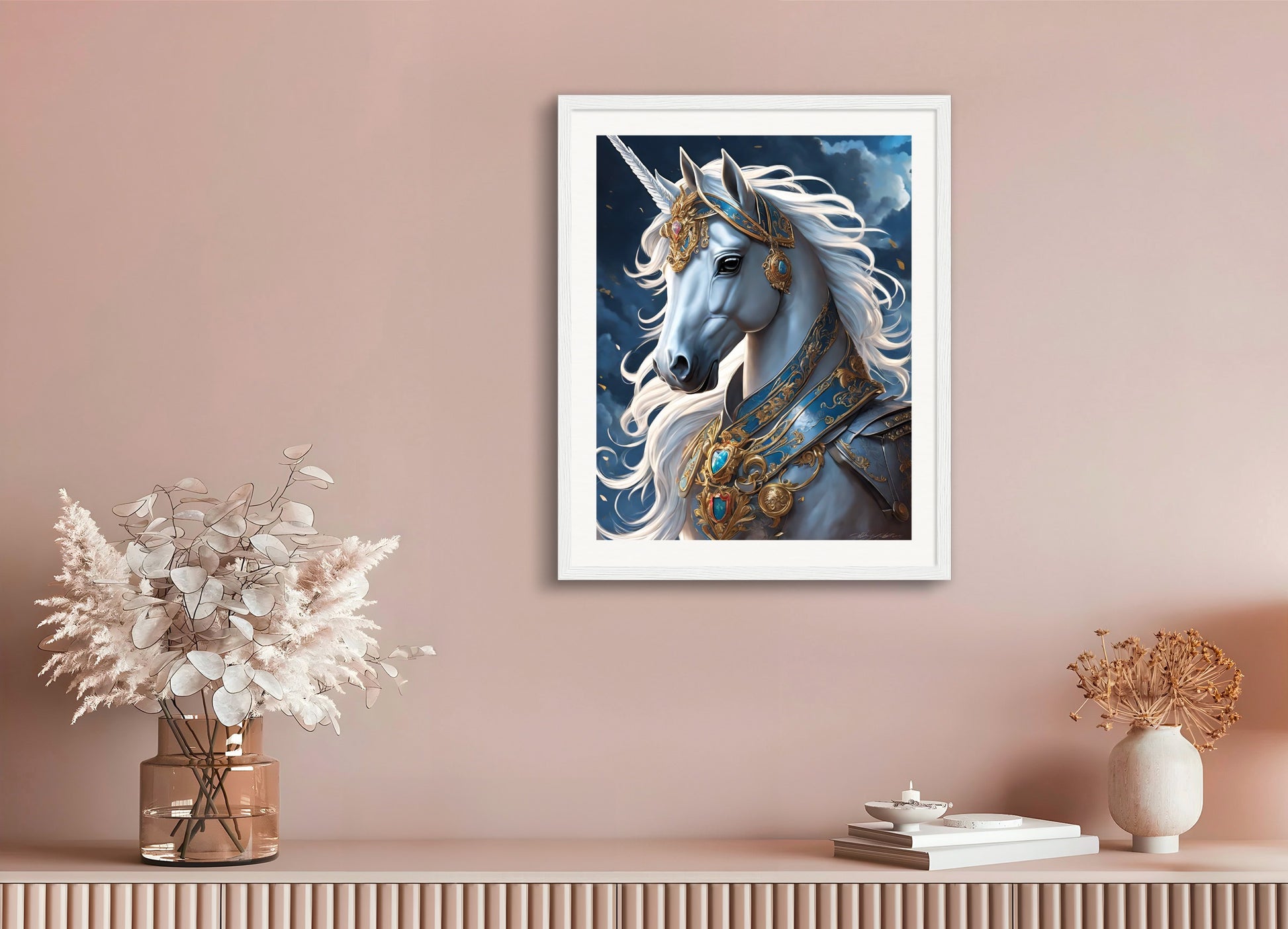 Poster with wood frame: Masterpieces of contemporary Japanese anime, Unicorn