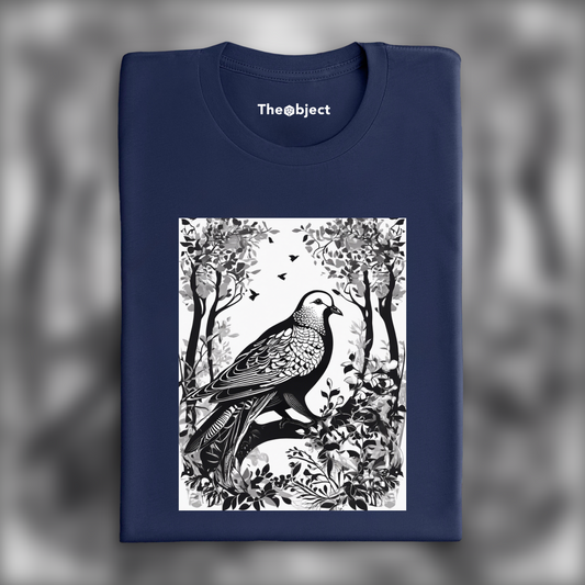 T-Shirt - Gothique forêt noire, Colombe - 585335129