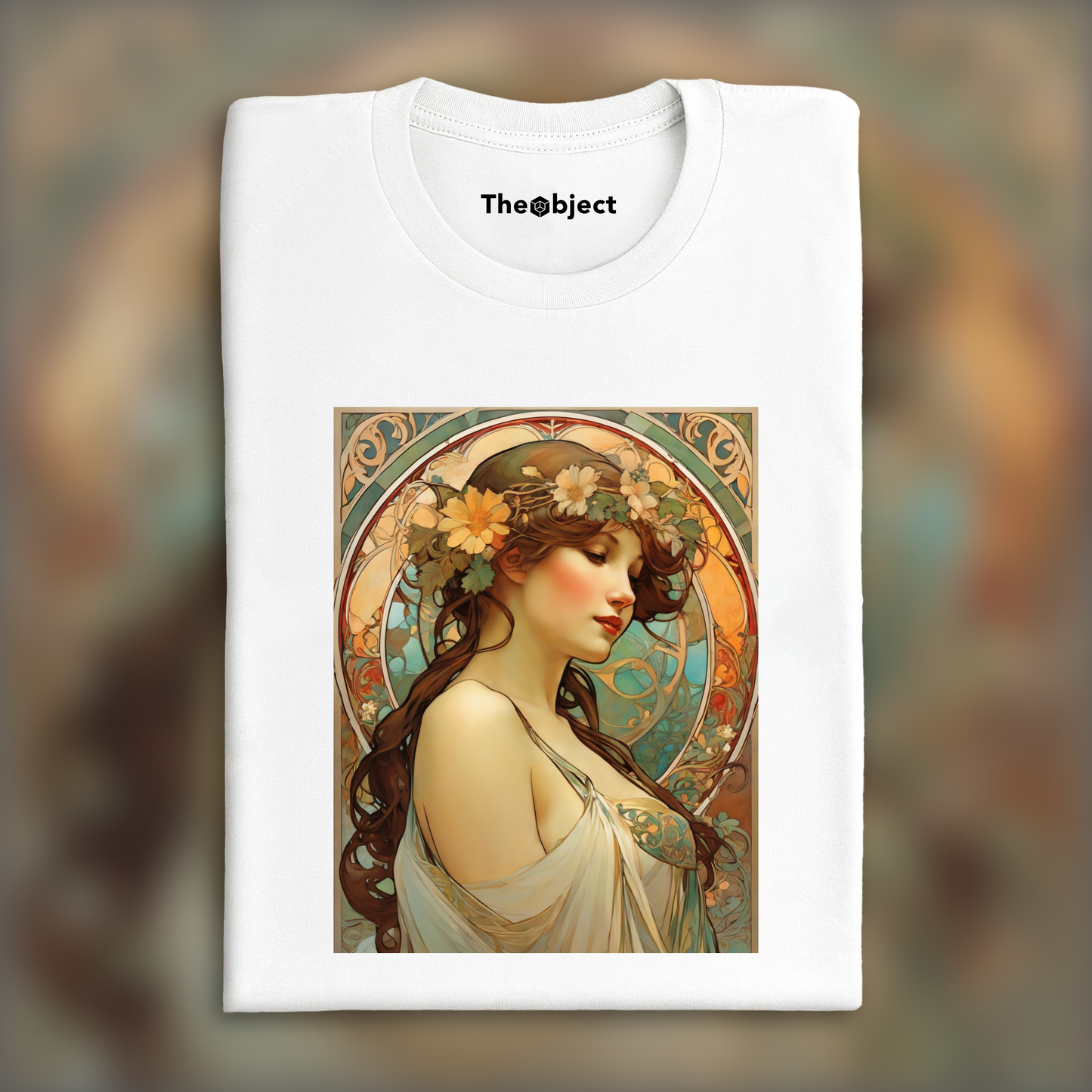T-Shirt IA - Alfons Mucha, Une femme - 277188372