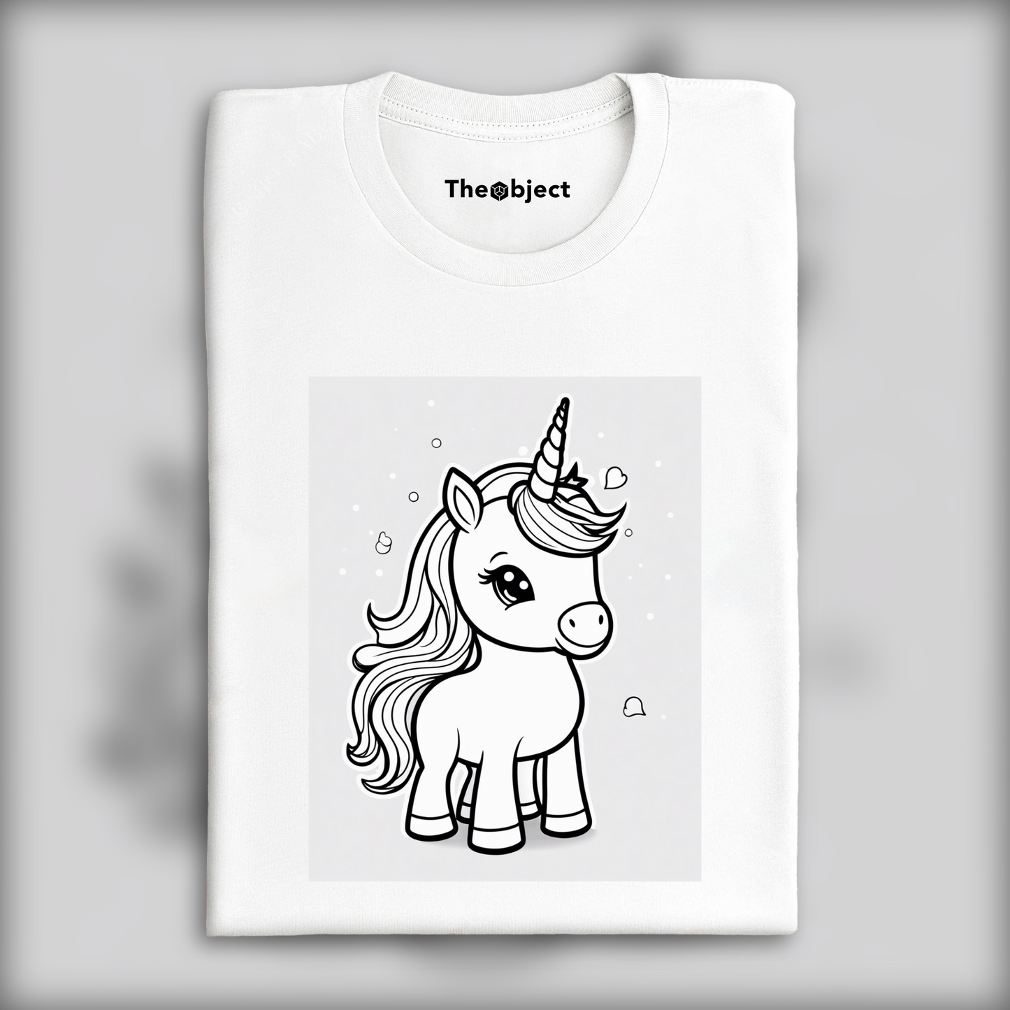 T-Shirt IA - Dessin pour coloriage, Bébé Licorne mignonne - 1880253925