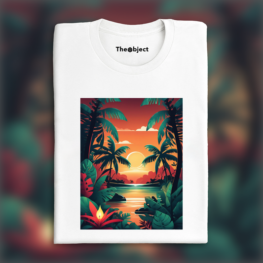 T-Shirt IA - Jungle tropicale, Bougie - 1349520665