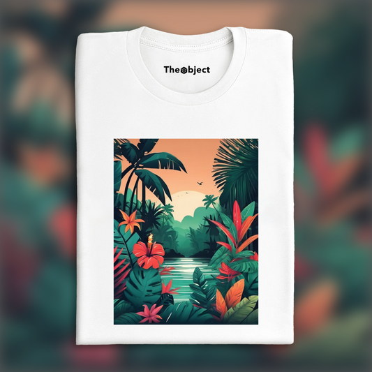 T-Shirt IA - Jungle tropicale, Bougie - 519625631