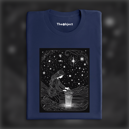 T-Shirt IA - Astrologie, Constellations, Signe du Verseau - 2113464847