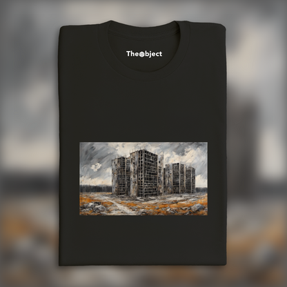 T-Shirt - Contemporary German neo-expressonism, Brutalist architecture, city - 1621212597