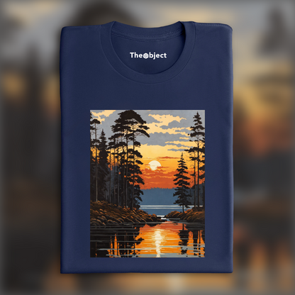 T-Shirt - Paul Henry, forest, sunset - 697003291
