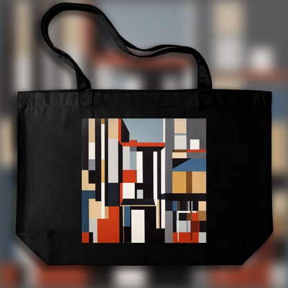 Tote bag ample - Abstraction géométrique moderne, Hibou - 2932926402