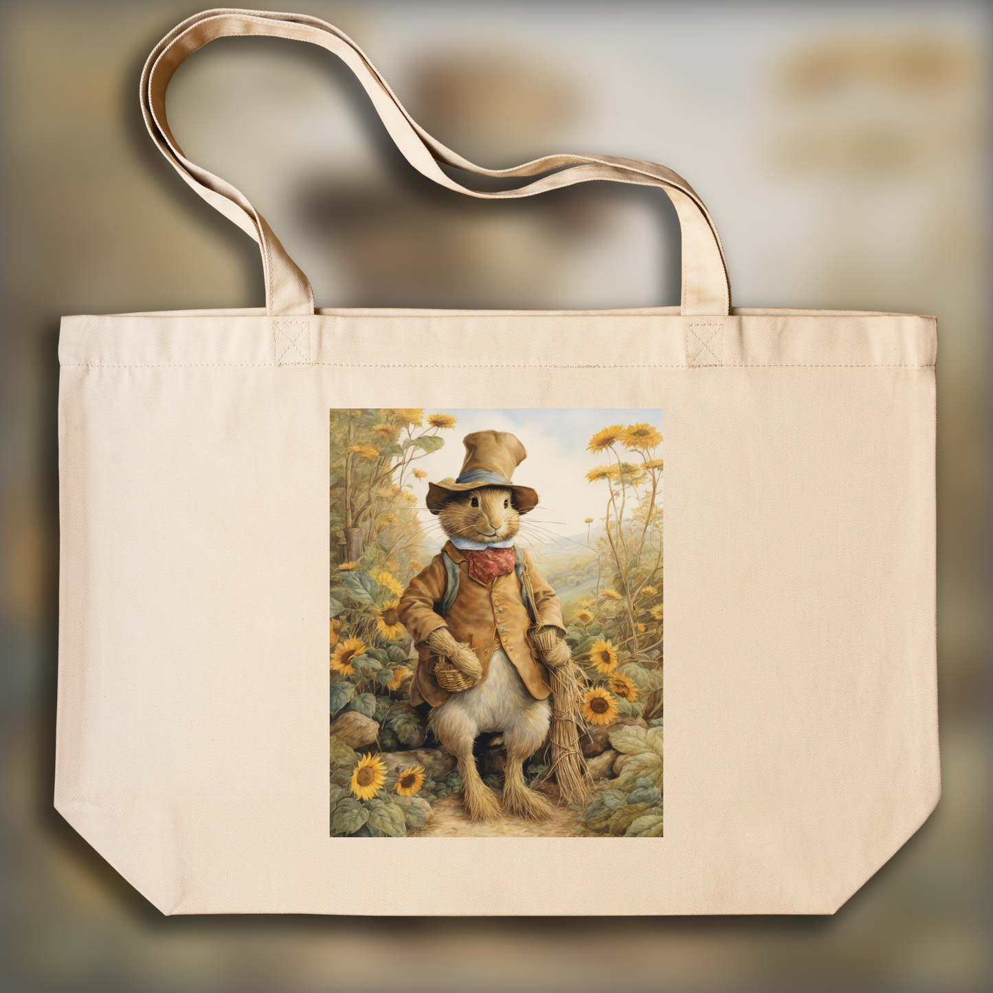 Tote bag IA ample écologique - Beatrix Potter, Épouvantail - 2280231038