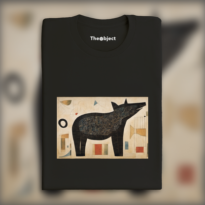T-Shirt - Paul Klee, a black animal - 2589581939