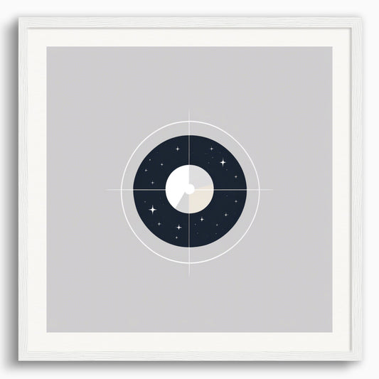 Poster: Abstract minimalist art, Astronomy
