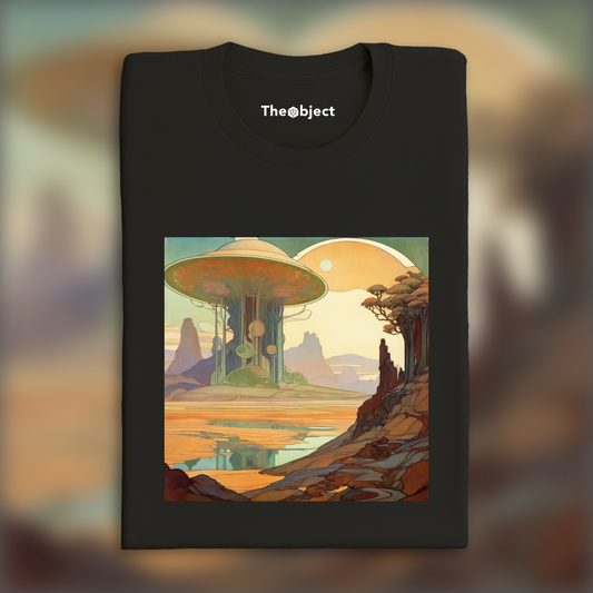 AI T-Shirt - Mucha , Exoplanet landscape - 617456986