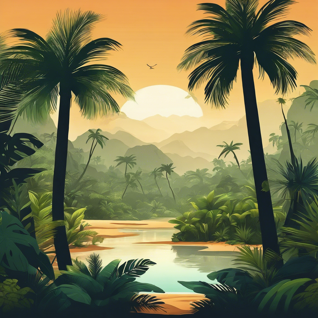 Image IA - Jungle tropicale, Désert - 2403939972