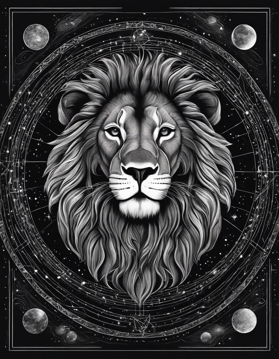 Image IA - Astrologie, Constellations, Signe du Lion - 2017178541
