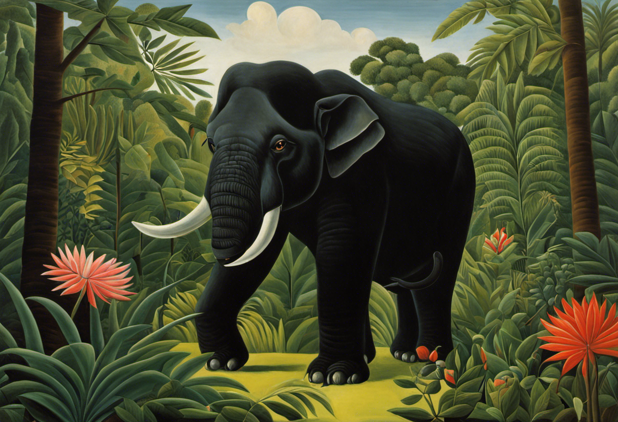 Image - Henri Rousseau, a black elephant in the jungle - 4127960762