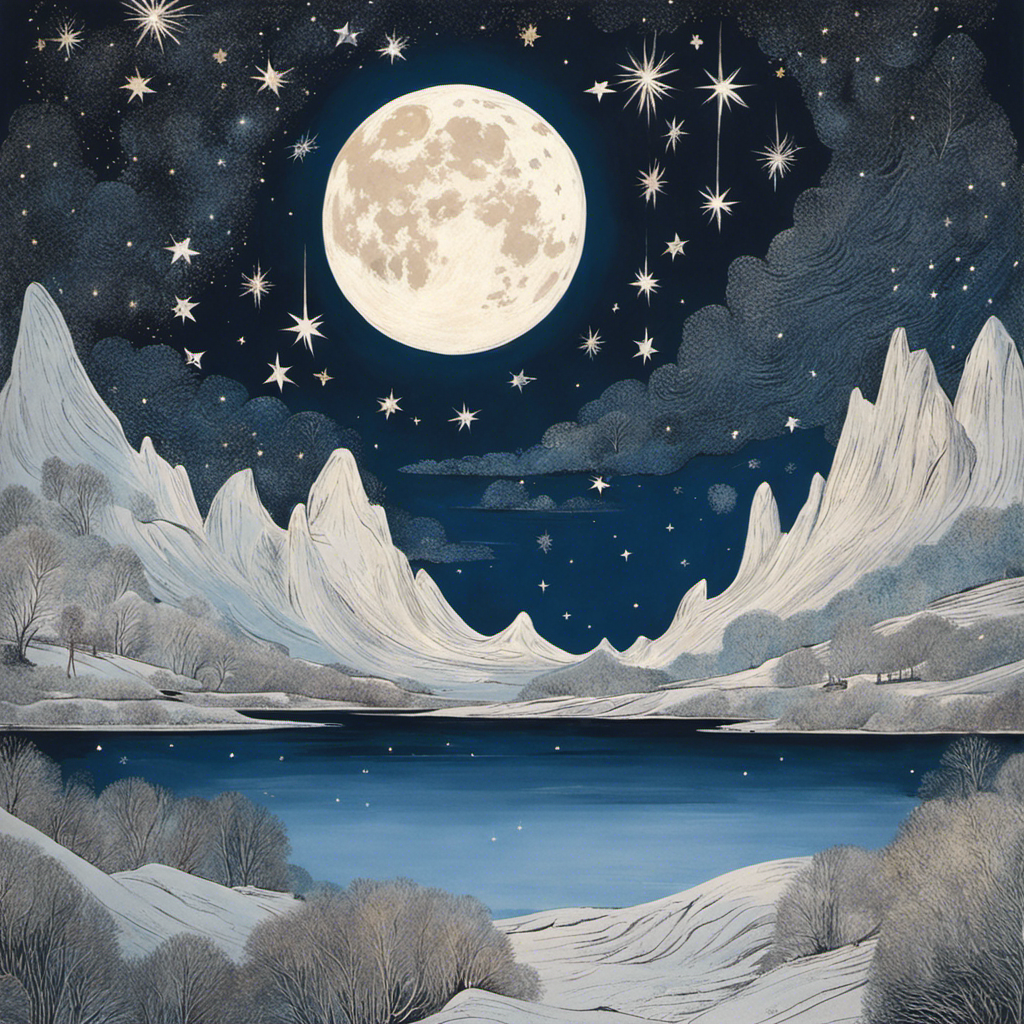 Visuel - Moomins, Lune et ciel étoilé - 268130932