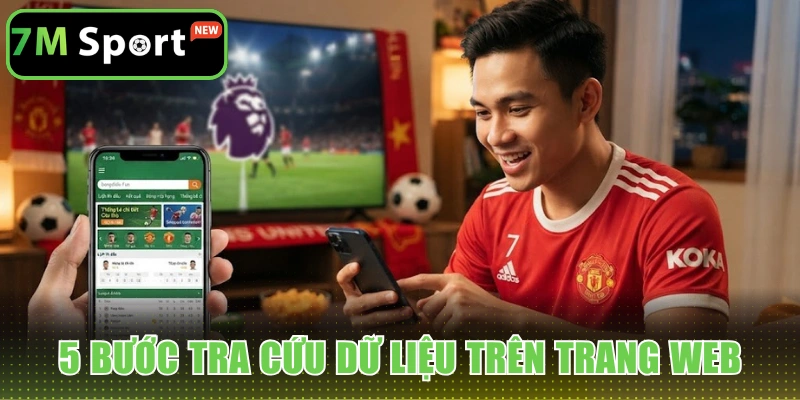 5 bước tra cứu dữ liệu thể thao trên trang web